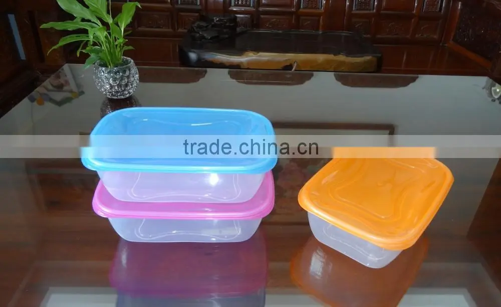 2200ml rectangular plastic food storage container / food storage box, microwavable