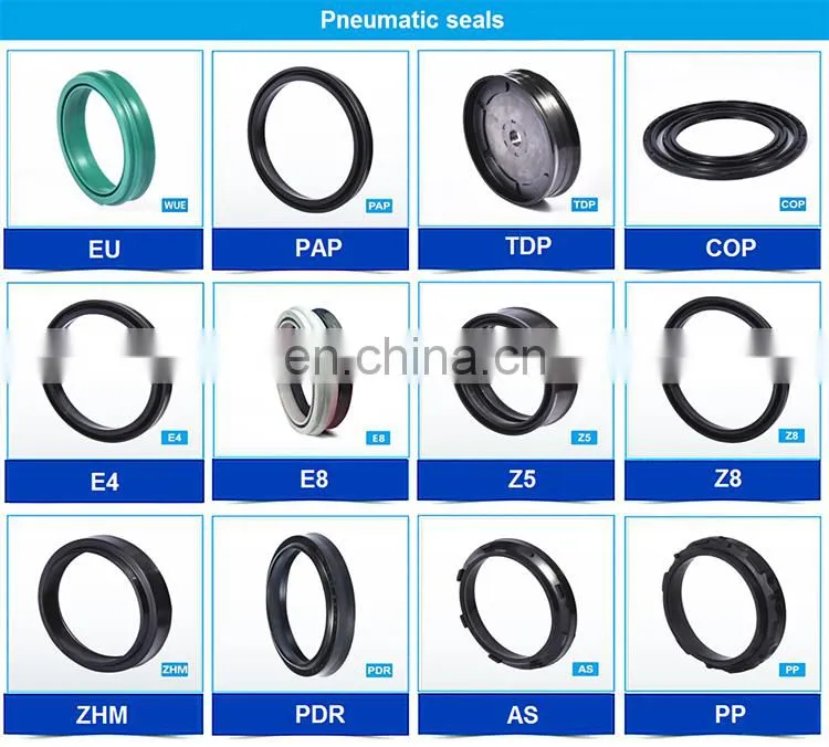 Packing U Cup Y Dust PU NBR FKM Excavator Hydraulic Cylinder Piston Seal Hallite Hydraulic Rod Seal With High Pressure