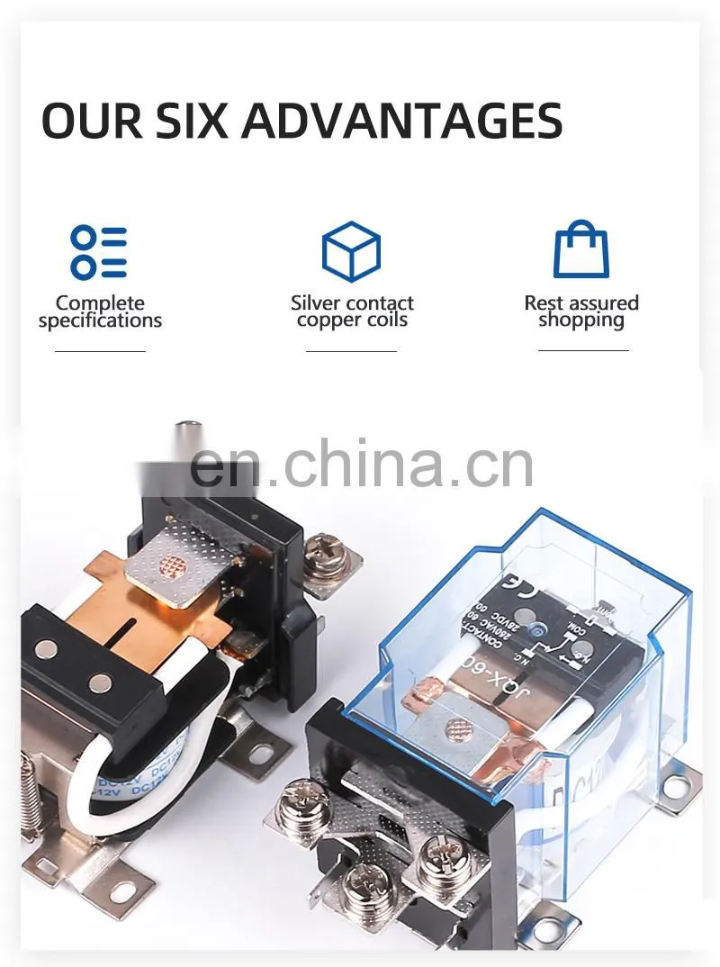 JQX-60F JQX 60F 1Z 60A High power relay electromagnetic relay DC12V DC24V AC220V, power relay