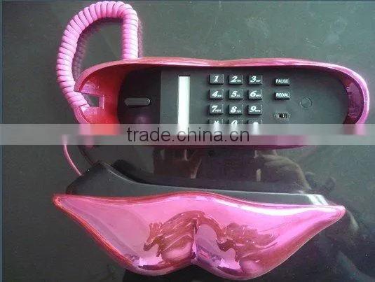 novelty corded funny lip phone