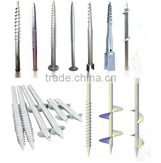 Widely used made in China ground screw anchor for fence