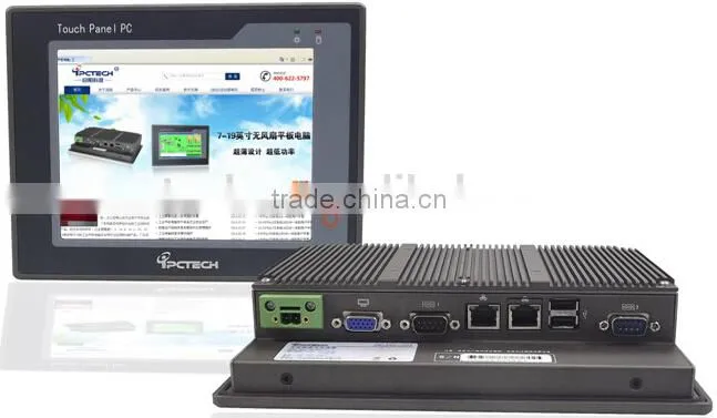 P080S Stock fanless industrial embedded touch screen industrial pc