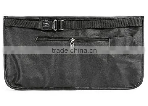 High quality professional cosmetic makeup tool roll with belt, makeup brush holder roll up organizer in beauty,makeup brush roll