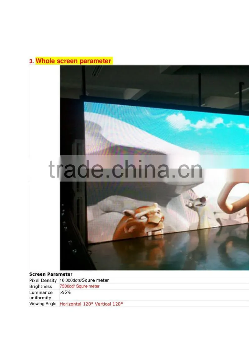 LED Display schreen FOR ADVERTISING SMD P10 P8 P6 1/2 SCANING WITH 7500CD BRIGHTNESS