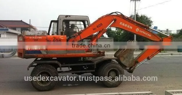 Hitachi Used Excavator EX100WD For Sale Hitachi Wheel Excavator Ex100WD also Ex100WD-1