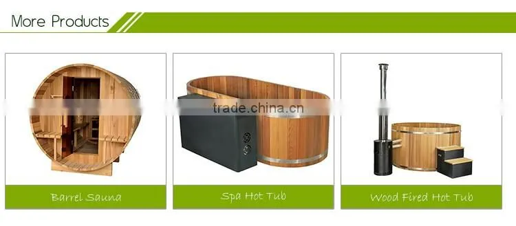 Latest design outdoor one person hot tub Wooden fired Spa Tub
