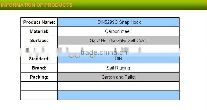 galvanized hook snap hooks