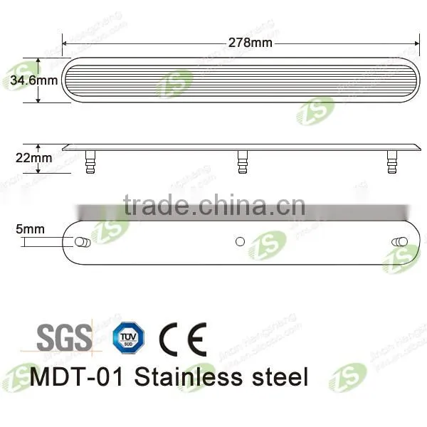 Stainless steel tactile indicator in other roadway products