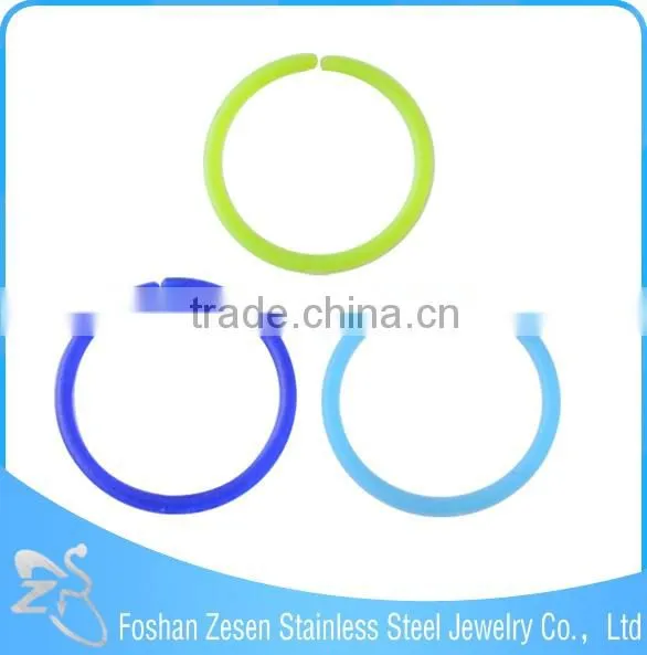 Color Round Shape Body Jewelry Designs Of Nose Rings