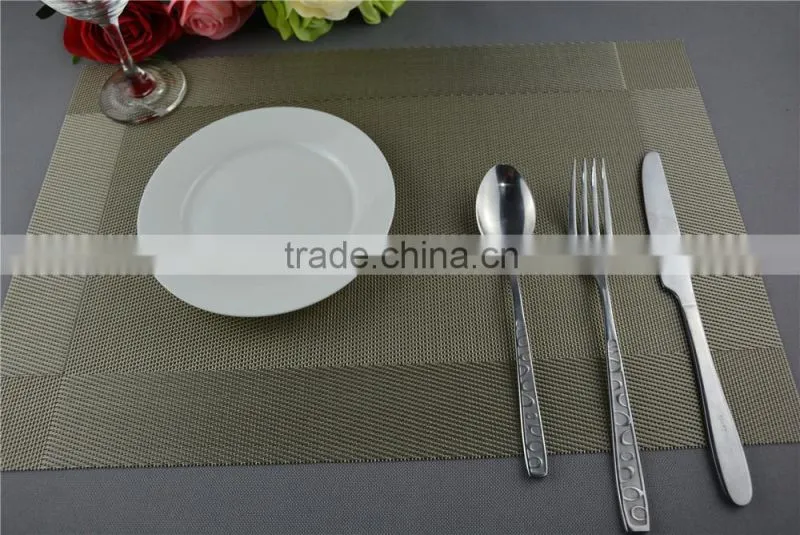 new arrival table decoration PVC mat frame series dark green dining table floor mat 45*30cm