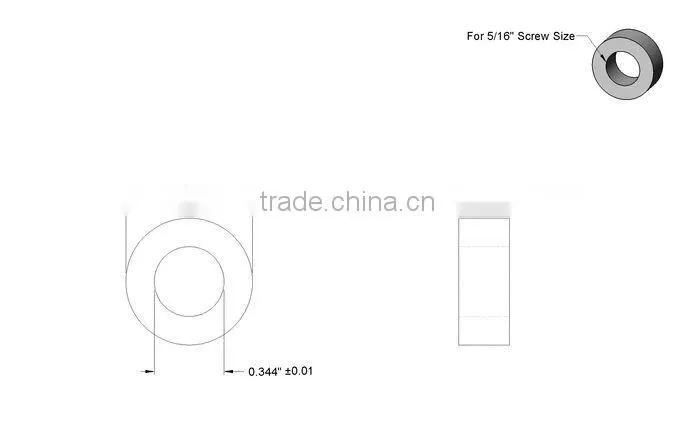 Chrome-Plated Unthreaded Spacers