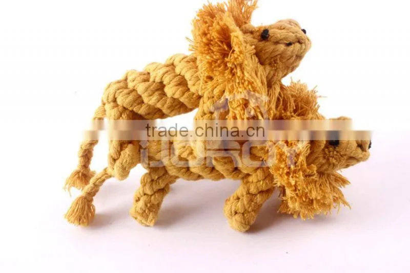 lion animal shape cotton pet toys for dog