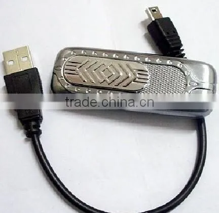 2014 hot selling usb rechargeable lighter with led light metal case