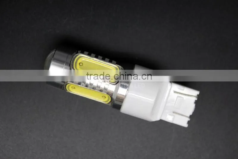 High Performance 12V 7443 W21/ 5W High Bright 7.5w Wedge Car Brake Stop Reverse Turn Signal LED Bulb White
