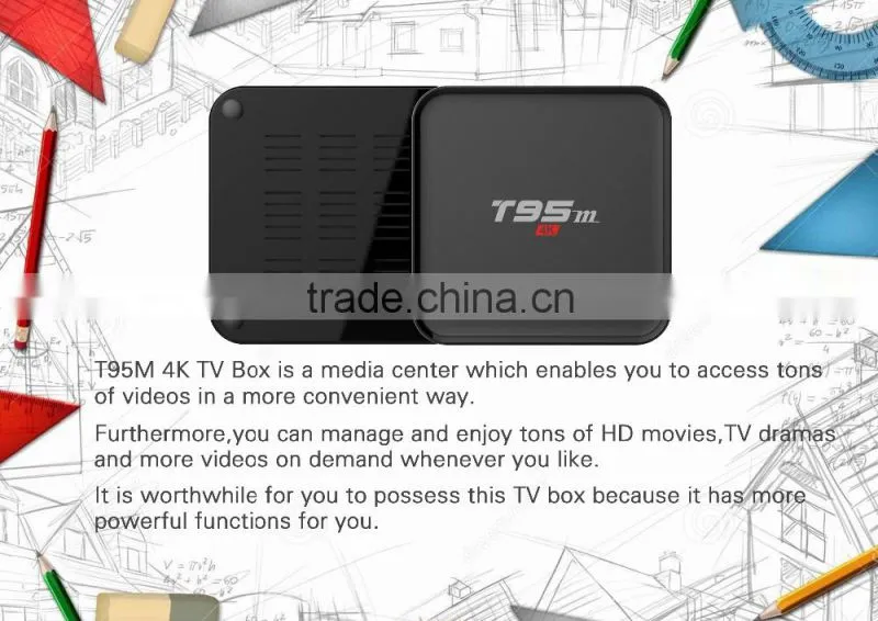 Amlogic S905 1+8G T95M Android TV Box Manufacturer