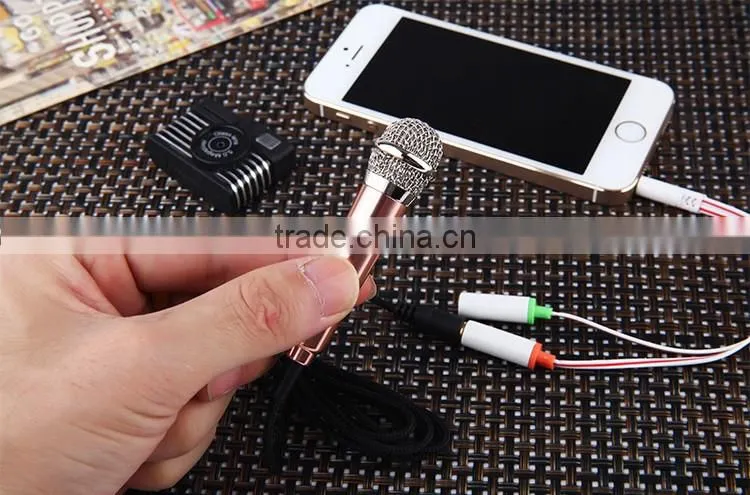 Mini Mobile Phone Karaoke Microphone, phone microphone for phone and laptop