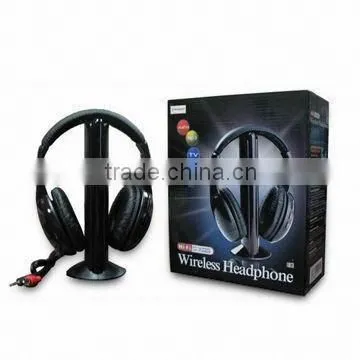 FM headphone with logo built in fm radio