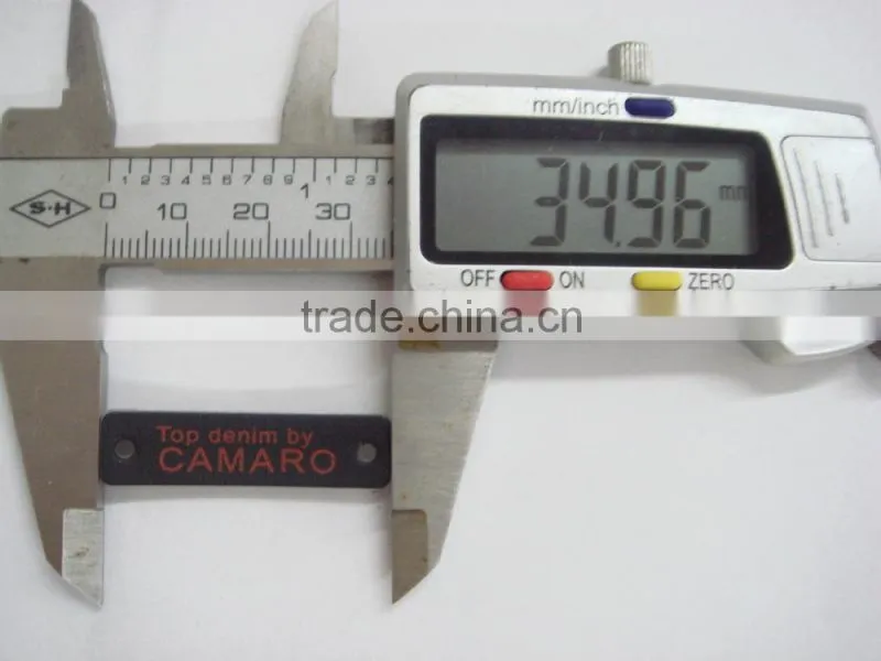 good quality customer design leather patch for clothing