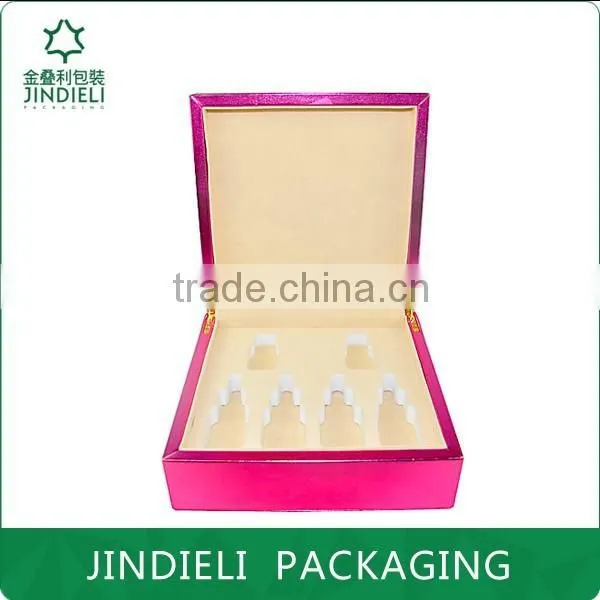 beauty women leather cosmetic gift set box