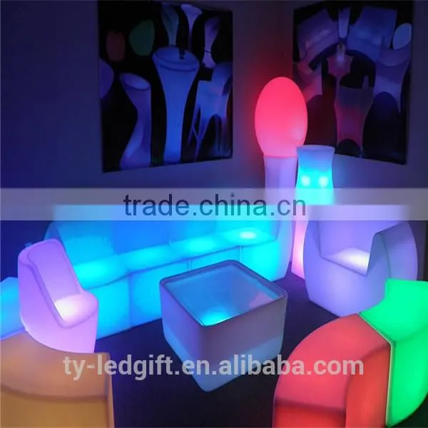 led furniture table and chair rechargeable led table home table with led