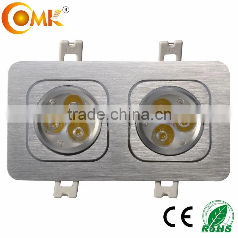 adjustable led grille light with two head hot sale manufacture in China