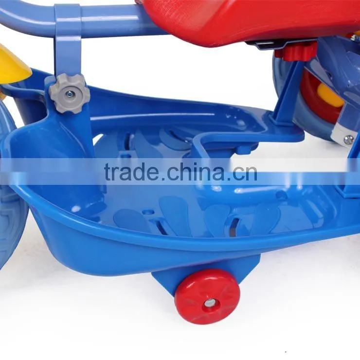 bt-1025968 ride on tricycle New design multifunctional ride on tricycle baby stroller (2 in 1) with flashing lights and b