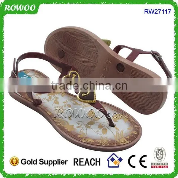 2016 Hot sale PVC comfort ladies slippers shoes and sandals