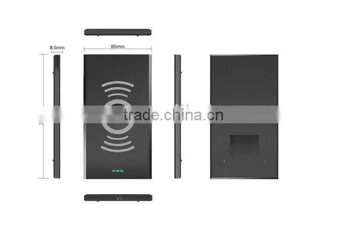 New Products On China Market Qi Wireless Power Bank Charger