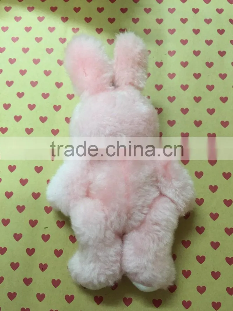 Mini plush keychain teddy rabbit stuff pendant toy