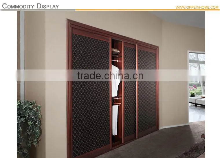 OPY2010A-24# OPPEIN Built-in Sliding Wooden Wardrobe