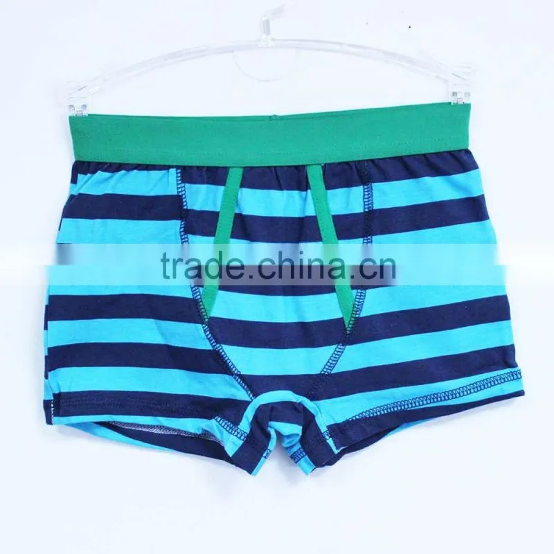 China children's underwear factory stylish stripe pattern boys underwear kids