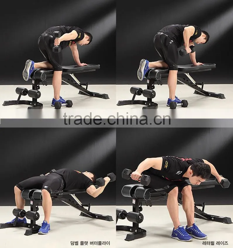 6 Position Bench BK-3350/ Gym Equipment/ Rack