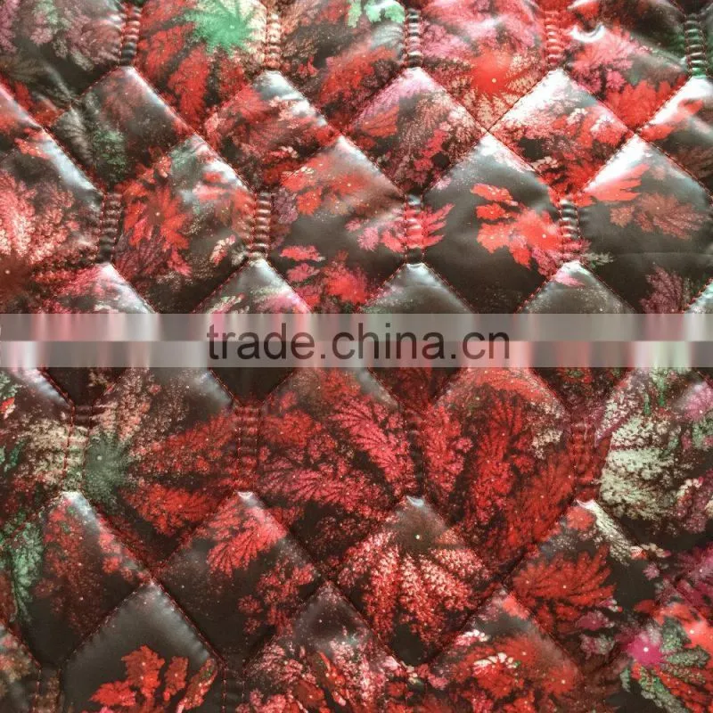 quilting fabric, taffeta printed quilting fabric,quilted winter coat fabric