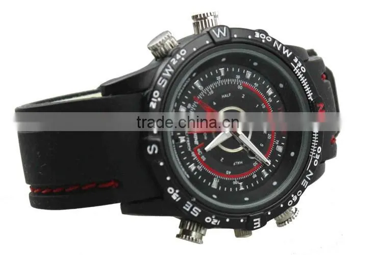 HD Fashionable Waterproof watch camera,hd video resolution 1280*960 hidden camera and watch