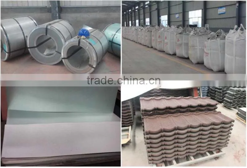 2015 Trade Assurancestone coated building roof material ,stone coated metal roof tile
