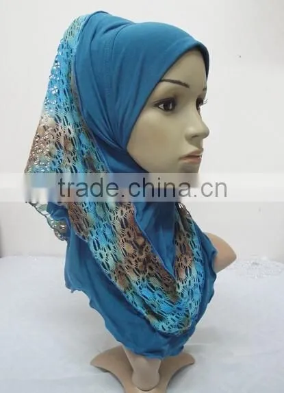 H308 beautiful small girl hijab,new style scarf hijab