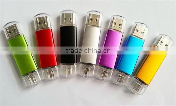 Factory Price High Quality Real Capacity Promotional Rotatable OTG USB Flash Drive 8G/16G/32G For All Smartphones