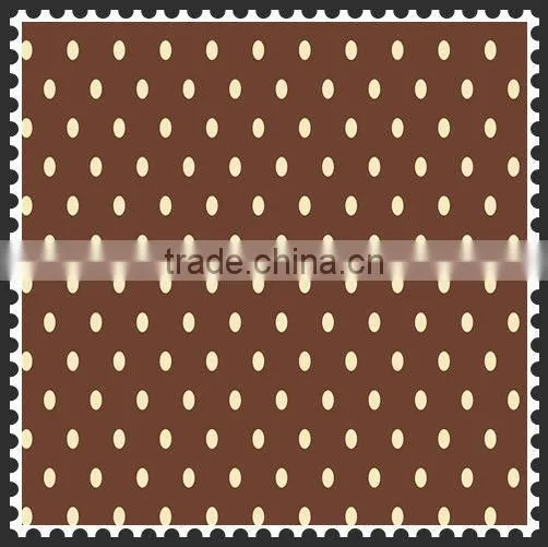 Polka dots printed taffeta fabric
