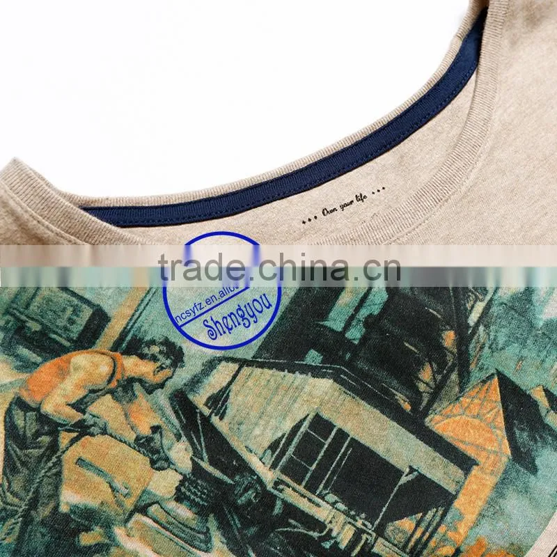 2015 China supplier custom long sleeve mens plain t shirt