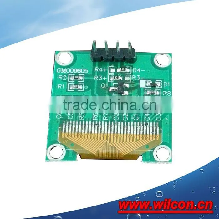 0.96inch 128*64 oled light display with 4 pins IIC interface board