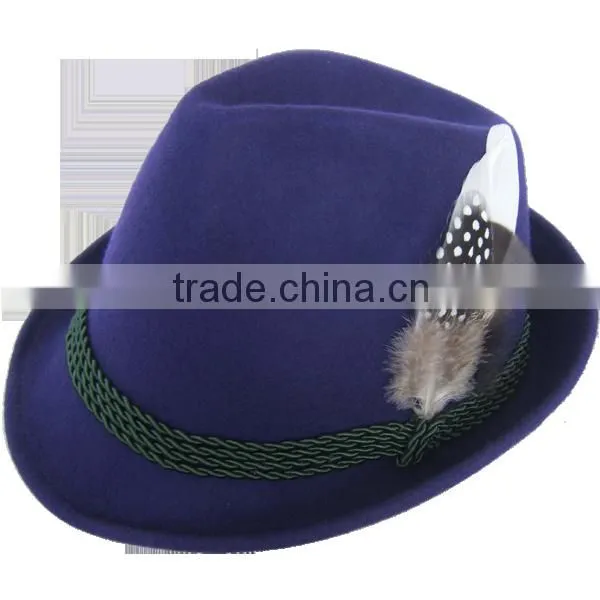 Ladies stylish wool felt hat Fedora