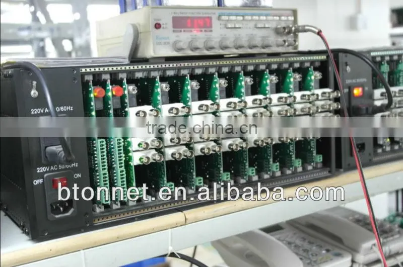 16Ch fiber optic CCTV Video Transceiver