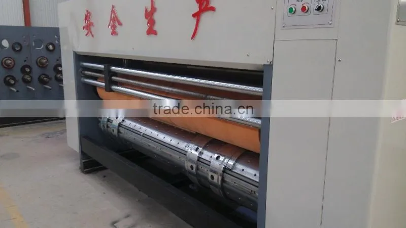 good quality corrugated box printing slotter die cutter with stacker machine