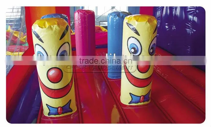 Cheer Amusement spirit theme inflatable combine equipment with Slide