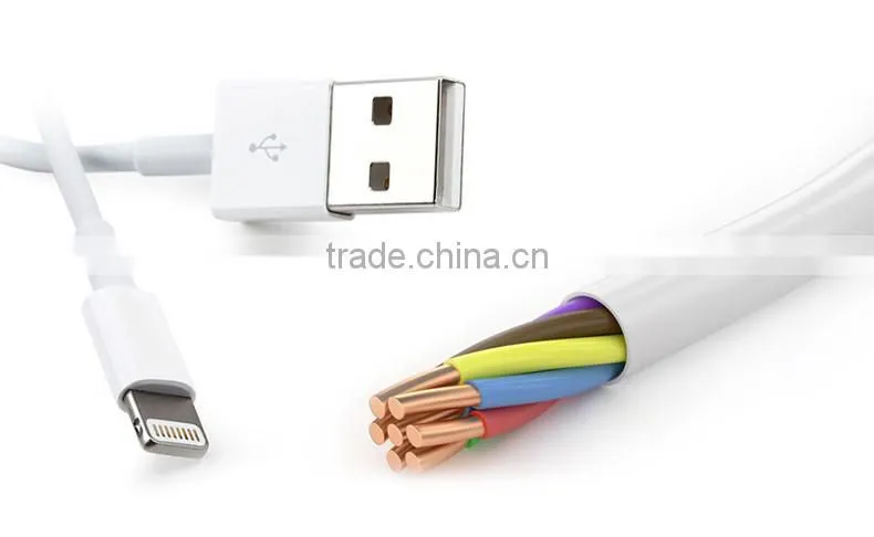 Hot selling wholesale usb charger cable for iphone 6 original quality