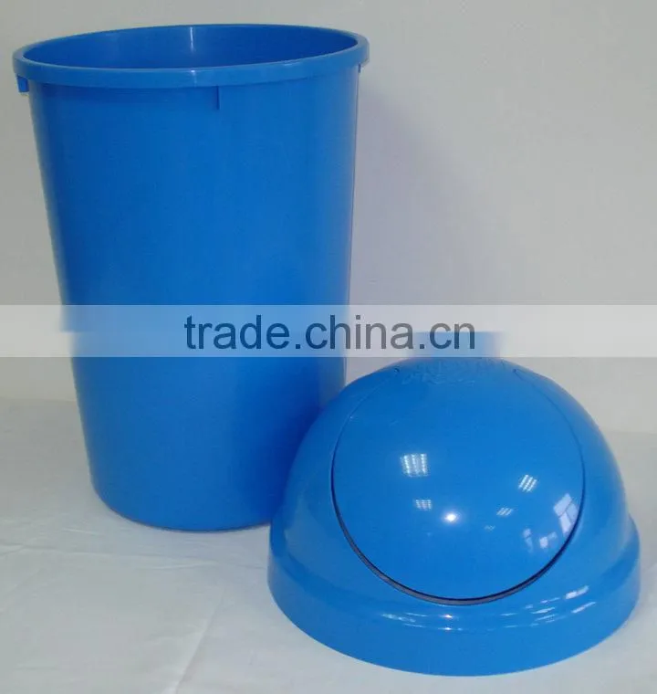 BT50C 35liter round ice cream bin with swing cover, 13 gallon trash can