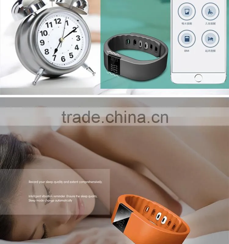 New arrival OLED display backlight silicone smart bracelet pedometer, waterproof bluetooth 4.0 sleep mornitoring wristband