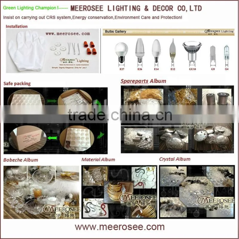2014 New Arrival Global Crystal Chandelier Crystal Lighting Metal Light Fixture MD88008 L6