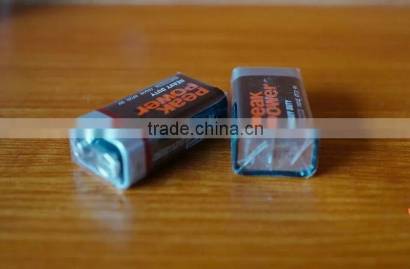 Heavy Duty 6F22 9v high power battery