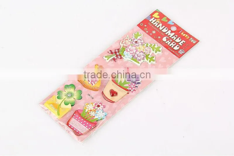 3D flower handmade sticker
